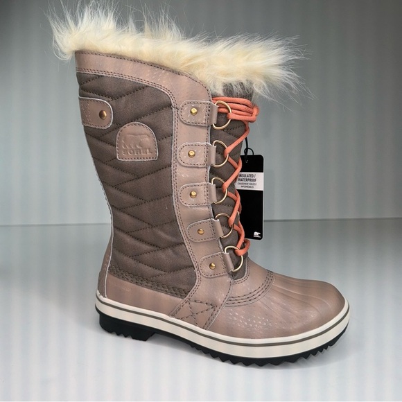 Sorel Tofino II Faux Fur Lined Waterproof Boot Women’s Omega Taupe Paradise pink - Picture 5 of 15